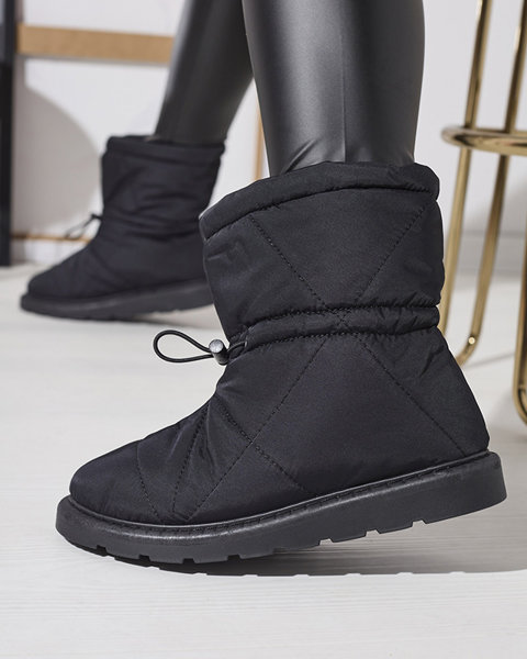 Čierne dámske zateplené topánky a'la snow boots Kaliolen - Obuv