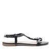 Čierne sandále s flitrami od firmy Solena - Obuv