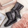 Čierne snehové topánky s flitrami Sweet Mermaid - Obuv
