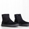 Čierne snehové topánky s kubickým zirkónom Lillyan - Obuv
