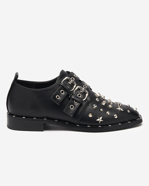 Čierne topánky s ozdobami Itales - Obuv