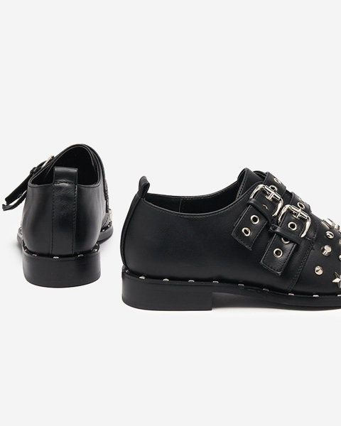 Čierne topánky s ozdobami Itales - Obuv
