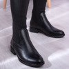Čierne topánky s plochými podpätkami Salvia- Obuv