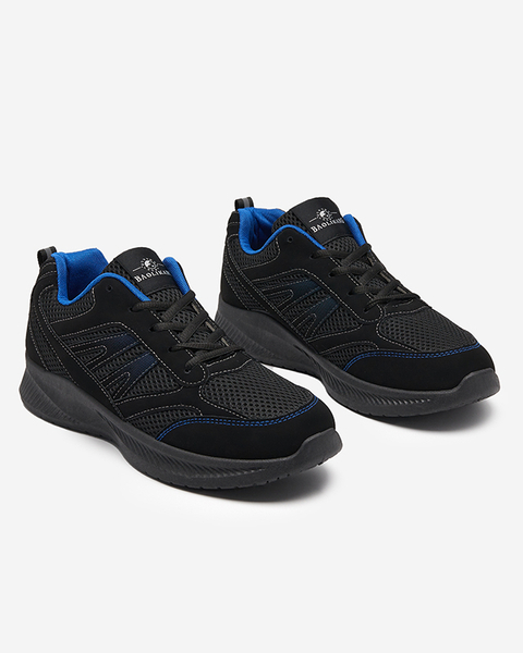 Čierno-modré pánske šnurovacie topánky Beniro - Obuv