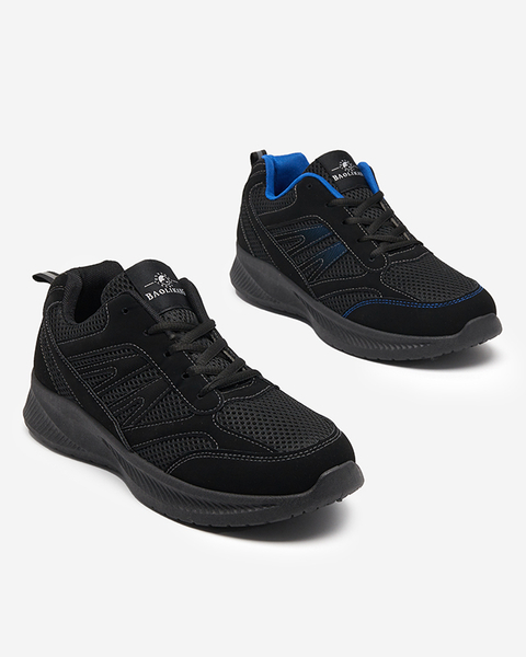 Čierno-modré pánske šnurovacie topánky Beniro - Obuv