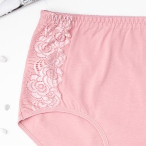 Čipkované dámske nohavičky ružovej farby - Spodná bielizeň