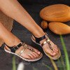 Czarne sandały japonki Wild Nature - Obuwie