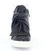 Czarne sneakersy na koturnie - Obuwie