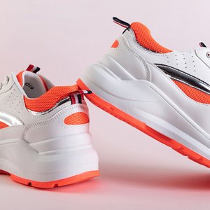 Dámska biela športová obuv s farebnými vložkami Fiskins - Obuv