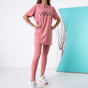 Dámska ružová športová súprava - Oblečenie