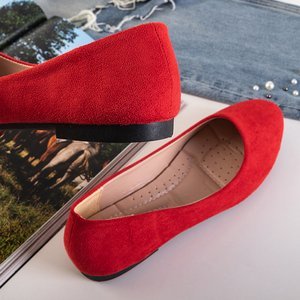 Dámske baleríny Lanvies červené - topánky