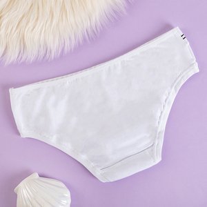 Dámske biele bavlnené nohavičky - Spodná bielizeň
