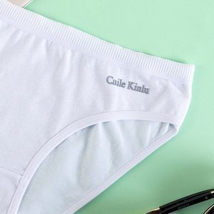 Dámske biele bavlnené nohavičky - Spodná bielizeň