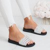 Dámske biele sandále s tryskami Velino - Obuv