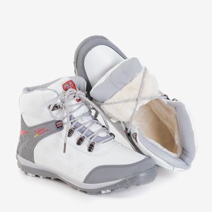 Dámske biele topánky Flakes so snehovými vločkami - Obuv