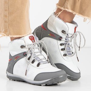 Dámske biele topánky Flakes so snehovými vločkami - Obuv