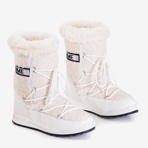 Dámske biele zateplené snehové topánky Columbila - topánky