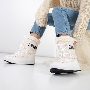 Dámske biele zateplené snehové topánky Columbila - topánky