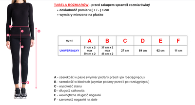 Dámske čierne legíny so žltým zdobením - Oblečenie