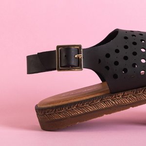 Dámske čierne prelamované sandále Lionetta - Obuv