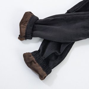 Dámske čierne zateplené nákladné nohavice - Oblečenie