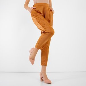 Dámske hnedé nohavice - Oblečenie