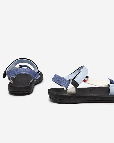 Dámske modré látkové sandále Ojo- Obuv