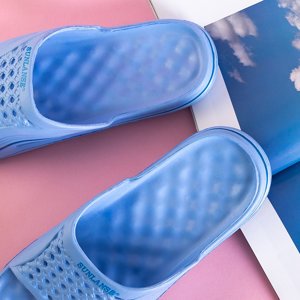 Dámske modré papuče Sunilino z gumy do bazéna - obuv
