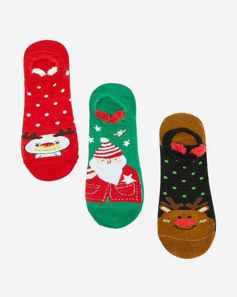 Dámske ponožky s vianočnou potlačou 3/balenie - Spodné prádlo