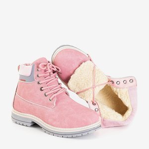 Dámske ružové zateplené topánky Triniti - Topánky