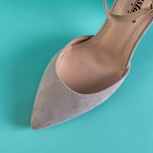 Dámske sandále na sivom stĺpiku Luxuriance - Obuv