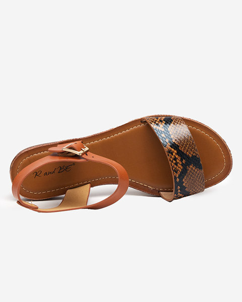 Dámske sandále s reliéfom ťavy Xetera - Topánky