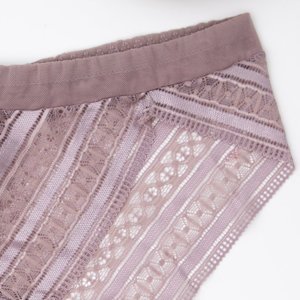 Dámske sivé čipkované nohavičky - Spodná bielizeň