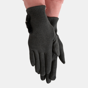 Dámske sivé rukavice s brmbolcami - Príslušenstvo