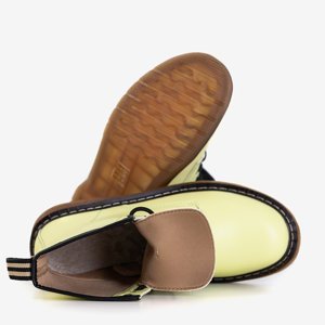 Dámske šnurovacie čižmy Ormella žltá - obuv