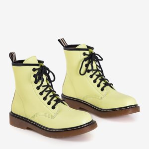 Dámske šnurovacie topánky Ornika žlté - obuv