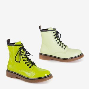 Dámske šnurovacie topánky Ornika žlté - obuv