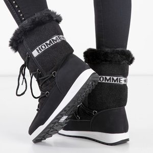 Dámske zateplené snehové topánky Columbita Black - topánky