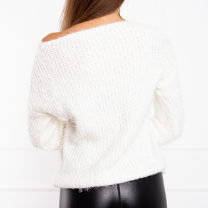 Dámsky biely sveter - Oblečenie