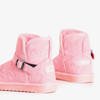 Detské ružové snehové topánky s prackou Jereni - Obuv