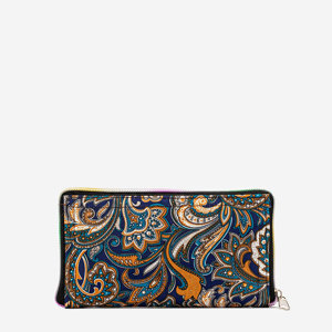 Farebná vzorovaná háčkovaná taška, skladacia peňaženka - Doplnky