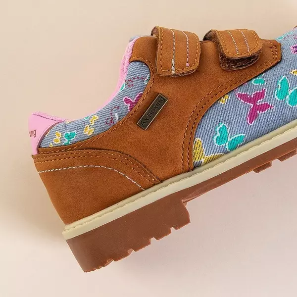 Hnedé a modré dievčenské topánky značky Florisa - Obuv