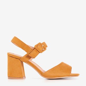 Hnedé dámske sandále na poste Weide - Obuv