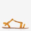 Hnědé třásněné sandály Minikria - Obuv 1
