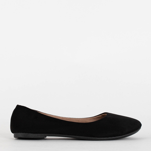 Klasické čierne dámske ploché baleríny Guliet - Topánky