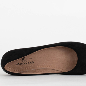 Klasické čierne dámske ploché baleríny Guliet - Topánky