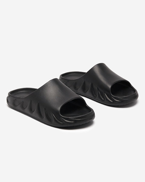 Klasické dámske čierne gumené papuče Derika - Obuv
