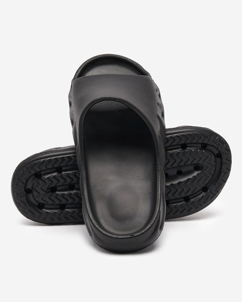 Klasické dámske čierne gumené papuče Derika - Obuv