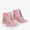 Ľadové milostné ružové dámske turistické topánky - Obuv