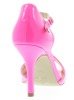 Lakované sandále vo farbe neónovo ružovej Guisera - Topánky